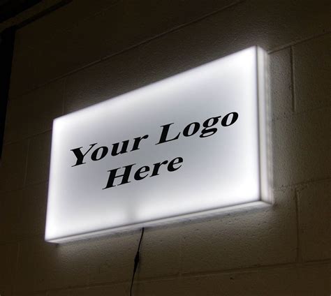 Light Box Sign 36"x18" Rectangle Sign | Light box sign, Led light box ...