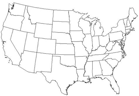 50 States Map Blank United States Map Gambaran | Porn Sex Picture