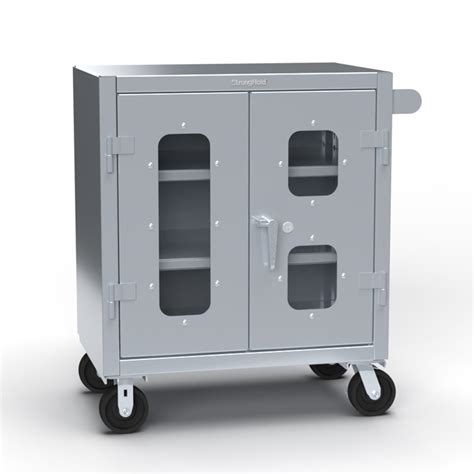 Stainless Steel Mobile Medical Storage Cabinet, 12-Gauge Steel with ...