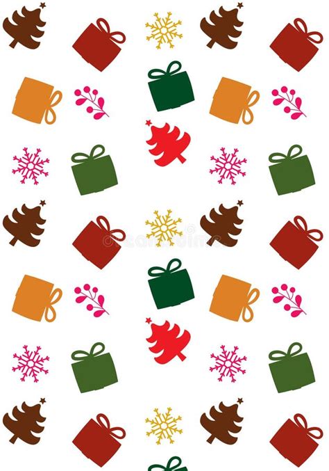 Seamlees Christmas pattern stock vector. Illustration of kraft - 149167964