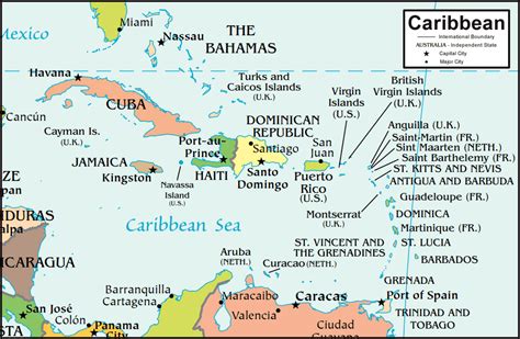 Caribbean Sea On World Map