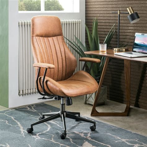 ovios Ergonomic Office Chair,Modern Computer Desk Chair,high Back Suede ...