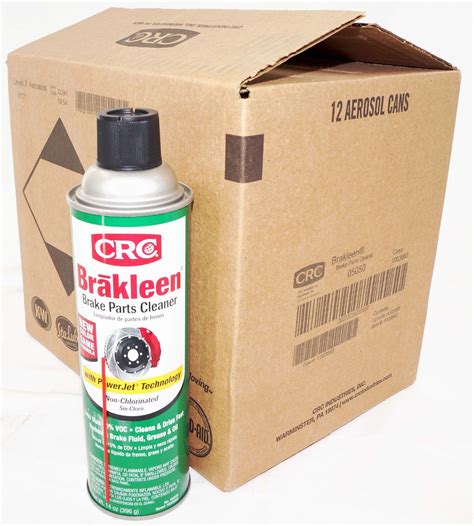 Case of 12 CRC Brakleen Brake Parts Cleaner w/ PowerJet Technology ...