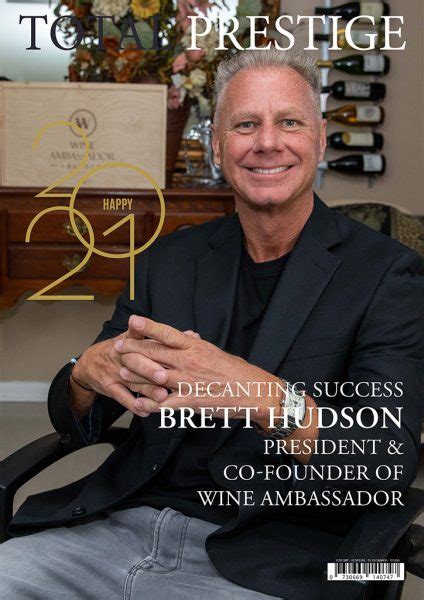 Issue Preview – On cover Brett Hudson - Totalprestige Magazine