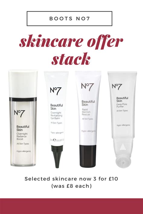 Oh I do love an offer stack! Take a peek at this Boots No7 skincare ...