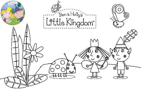 Printable Ben and Holly Little Kingdom Coloring Page | Ben and holly ...