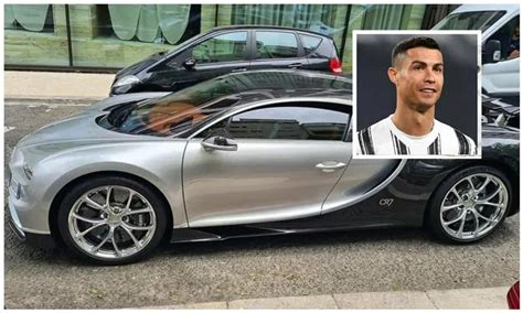 Cristiano Ronaldo spotted driving his Bugatti Chiron in Lisbon