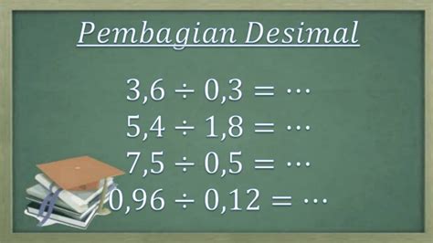 Cara mudah pembagian pecahan desimal (pembagian bilangan berkoma) - YouTube