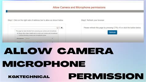 How To Allow Microphone and Camera Permission in Chrome Browser (Hindi ...