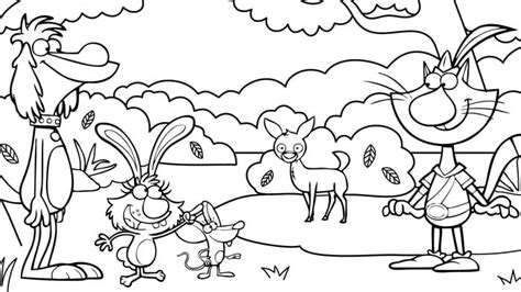 Nature Cat | Coloring Pages | WTTW Chicago