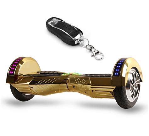 8" Gold Hoverboard With Bluetooth Speakers and Lights - Smart ...