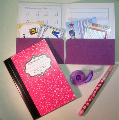 American Girl Doll Mini School Supply by PocketParchment on Etsy