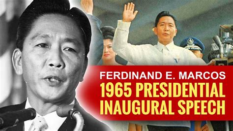 Ferdinand Marcos' 1965 Presidential Inaugural Speech COMES ALIVE - YouTube