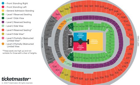 Taylor Swift | The Eras Tour Seating Plan - Wembley Stadium