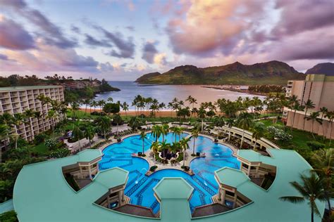 Kaua'i Marriott Resort Outdoor Pool - Aerial View #holiday, #Hotels, # ...