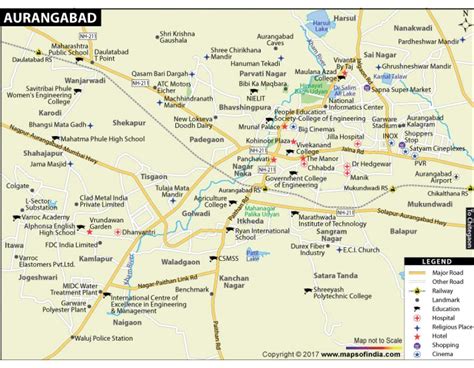 Buy Aurangabad City Map online