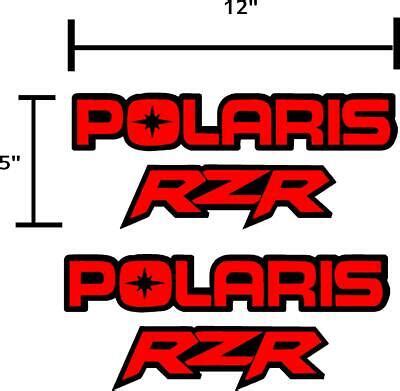 2 pack Polaris RZR decals stickers graphics. | eBay