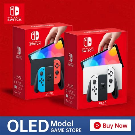 Nintendo Switch Oled Model 7inch Oled Screen White Set Blue And Red Set ...