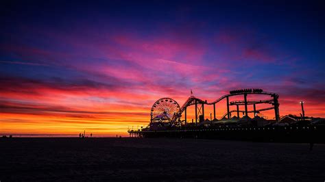 Santa Monica Sunset Wallpapers - Top Free Santa Monica Sunset ...