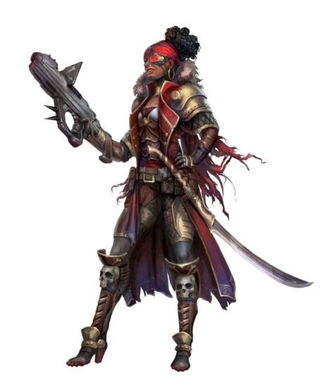 Female Human Space Pirate Alera - Starfinder Pathfinder PFRPG DND D&D 3 ...