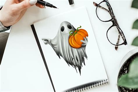 How to Draw a Ghost - A Step-by-Step Guide to a Ghost Drawing