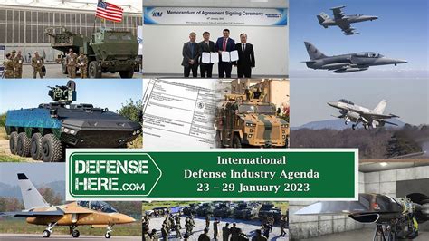 International Defense Industry Agenda 23 – 29 January 2023 – Defense Here