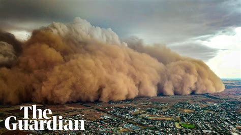 Drone footage shows massive dust storm sweeping across central New ...