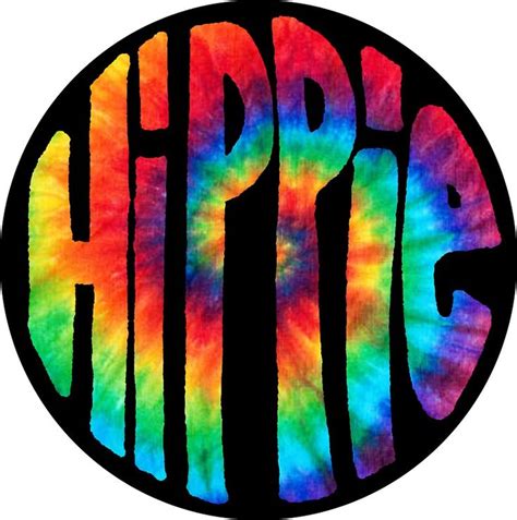 Hippie Tie-Dye Aesthetic Sticker by MellowPeach | Hippie painting ...