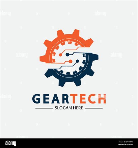 Tech gear logo vector design template. Technology Logo Template Design ...