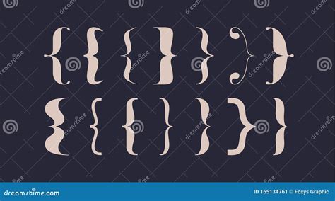 Bracket, Braces, Parentheses. Typography Set Of Curly Brackets Vector ...