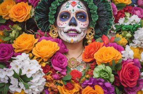 Premium AI Image | Colorful Homage to Mexican Culture Celebrating 'Day ...