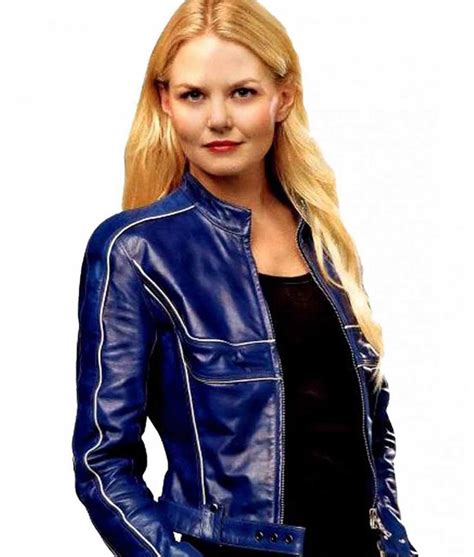 Jennifer Morrison Once Upon a Time Emma Swan Blue Leather Jacket ...