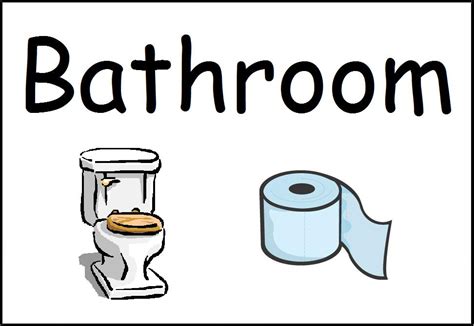 Free Printable Bathroom Signs - Cliparts.co