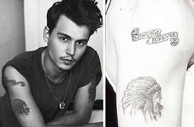 Denan oyi: Johnny depp tattoos winona