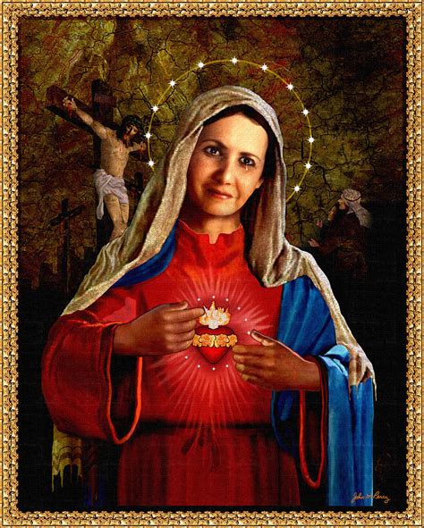 Blessed Virgin Mary Painting by John M Perez | Pixels