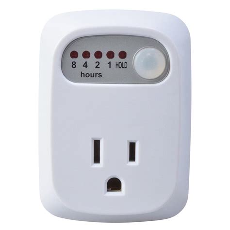 Woods 15 Amp Indoor 1-2-4-8 Hour Plug-In Countdown Outlet Timer, White ...