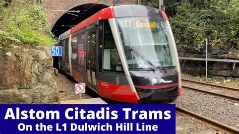 L1 Dulwich Hill Line with Alstom Citadis Trams | Sydney Light Rail ...