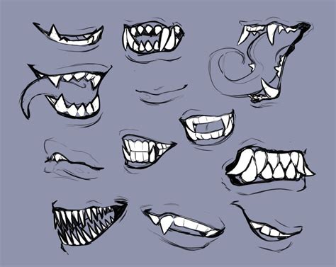 How To Draw Anime Mouth With Fangs / So, if like my friend, you have a ...