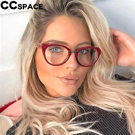 Sexy Red Cat Eye Glasses Frames Women Optical Glasses Fashion ...