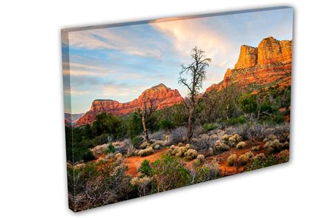 Sedona Arizona Wall Art Canvas Print. Sedona landscape art | Etsy