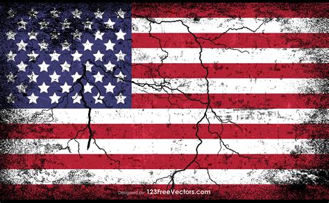 Tattered American Flag Vector at GetDrawings | Free download