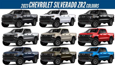 2023 Chevrolet Silverado 1500 ZR2 - All Color Options - Images