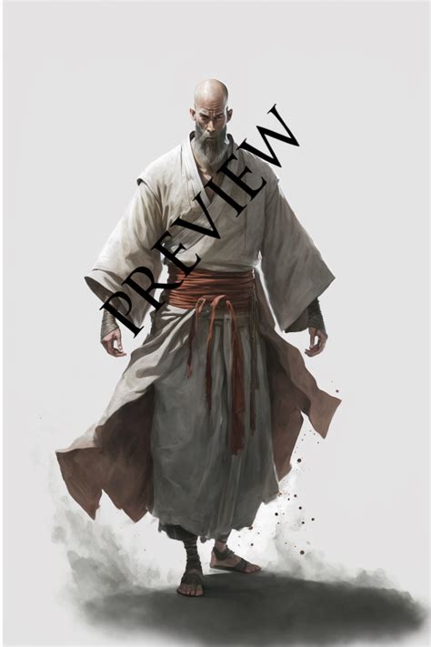 Character - Male Human Monk Full body - Stock Art - Athelu Enterprises ...