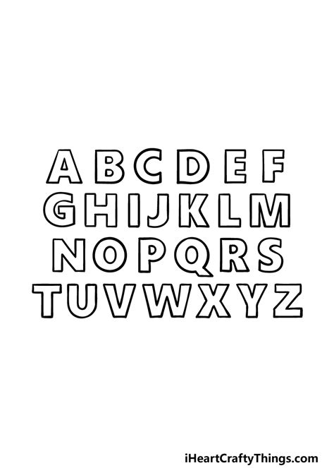 Cool Fonts To Draw Alphabet