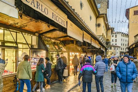 Ponte Vecchio Stores, Florence, Italy Editorial Image - Image of cheese ...