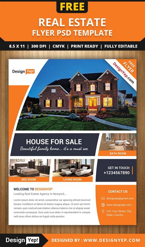 Microsoft Word Real Estate Flyer Template Free Elegant Microsoft - Free ...