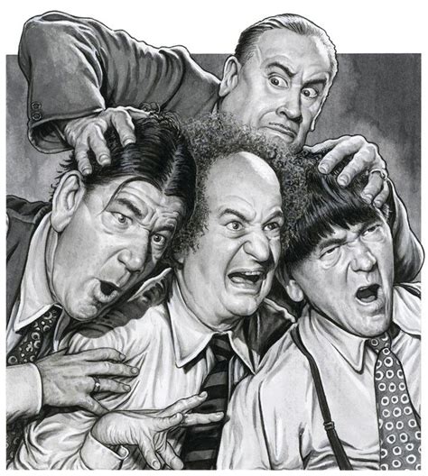 Pin by Leo Kane on Stoogemania | The three stooges, Drawings, Funny ...