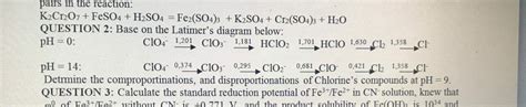 Solved pairs in the reaction: K2Cr2O7+FeSO4 +H2SO4 Fe2(SO4)3 | Chegg.com