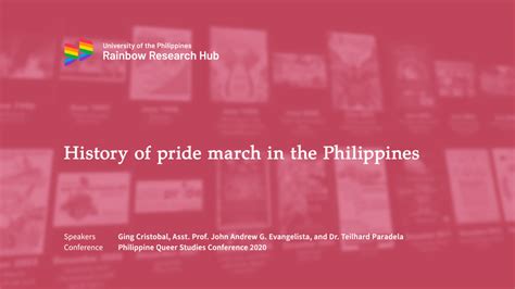 History of Pride March – UP Rainbow Research Hub