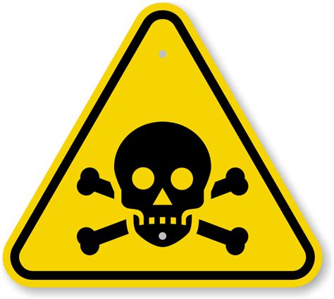 ISO Toxic/Poison Warning Sign Symbol - Fast & Free Shipping, SKU: IS ...